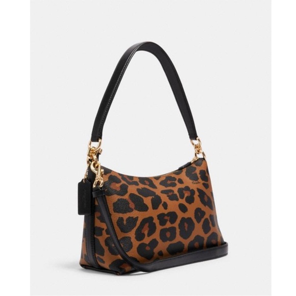 Coach Shoulder Bag With Leopard Print - Picture 15 of 16